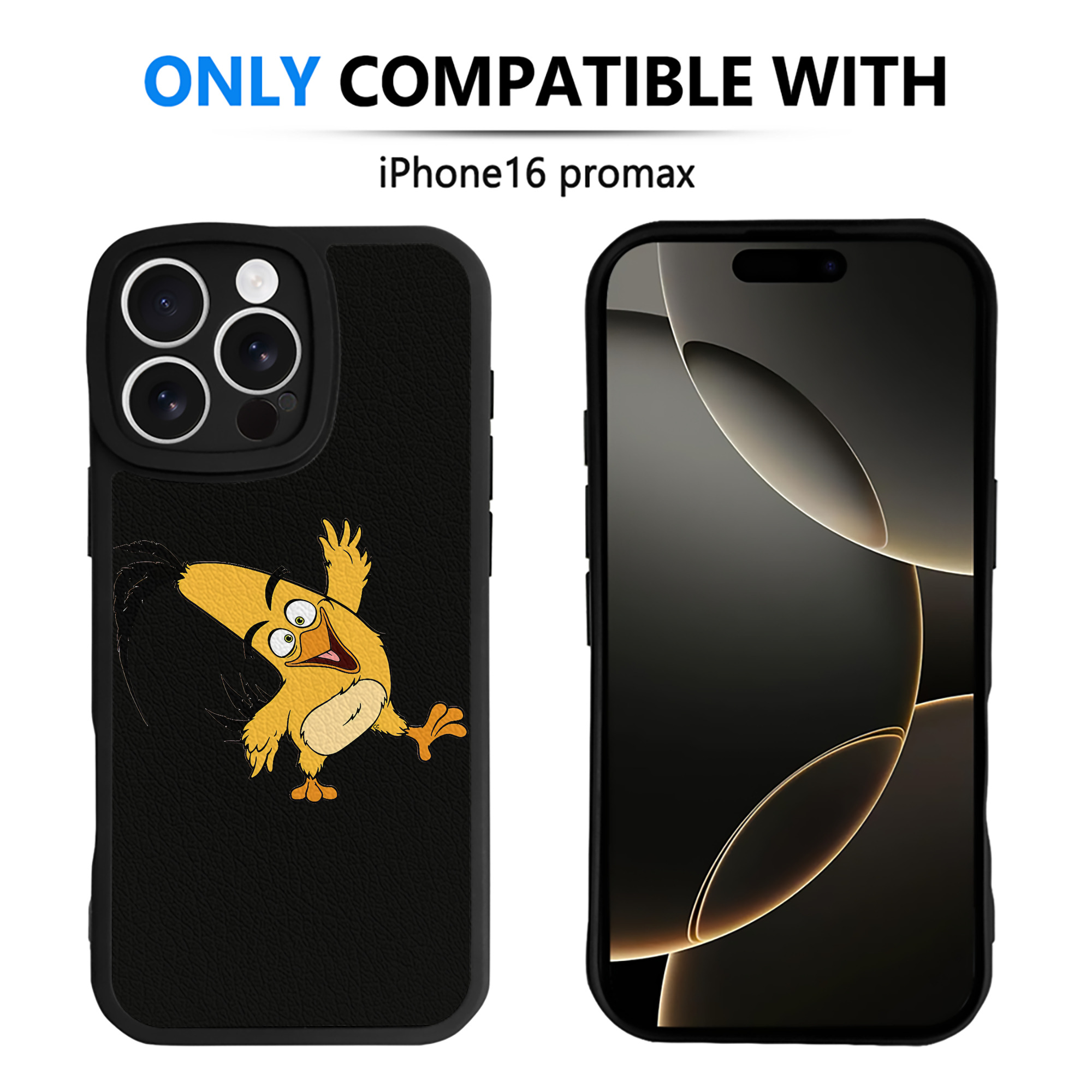 （画像用） Angry Birds アングリーバード 【iPhone 16シリーズ対応】シリコンスマホケース（レザー調） 材質：シリコン
